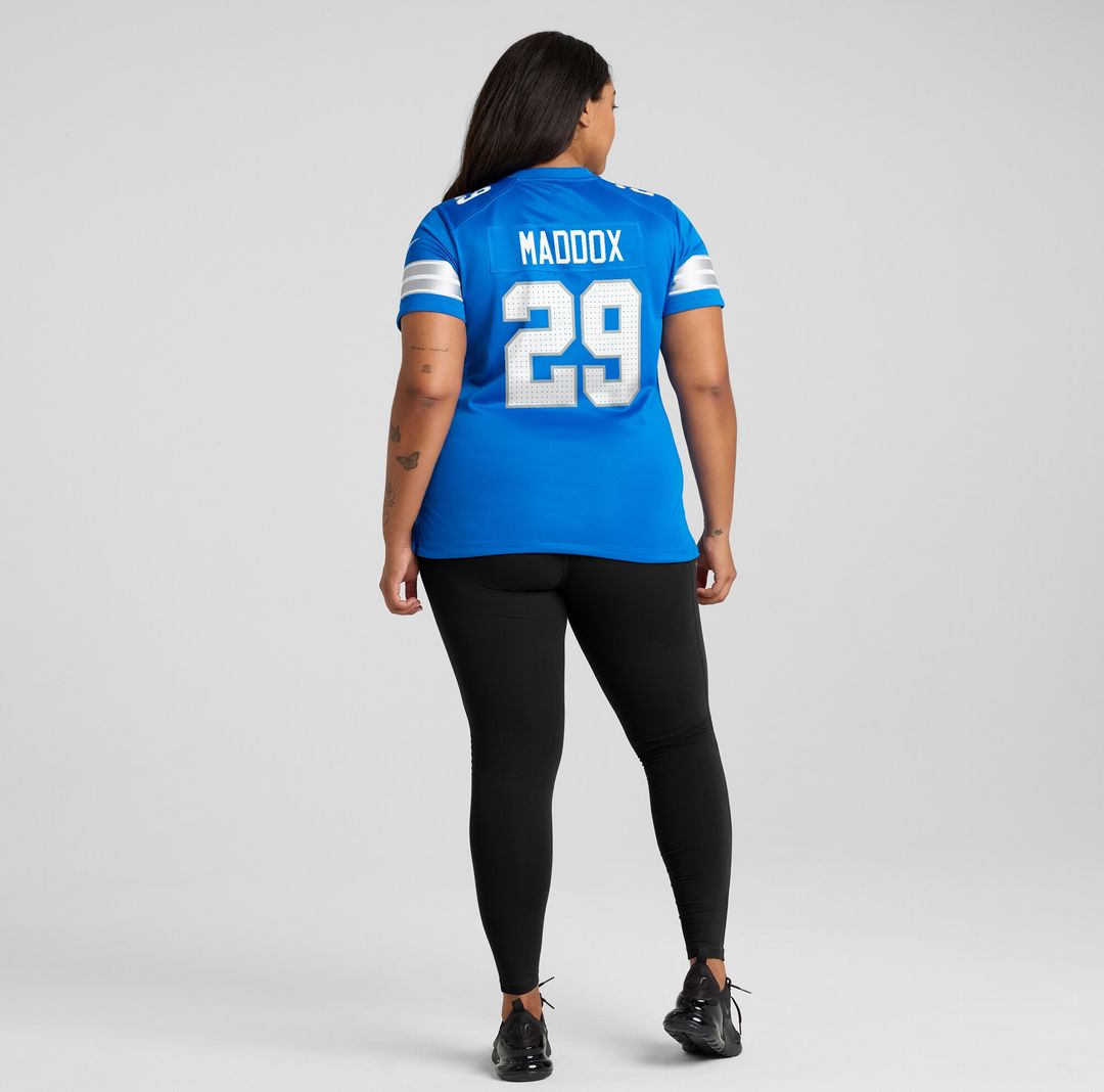 Avonte Maddox Detroit Lions Women's Team Game Jersey - Blue