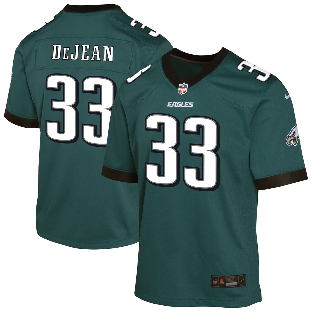 Cooper DeJean Philadelphia Eagles Youth Game Player Jersey - Midnight Green