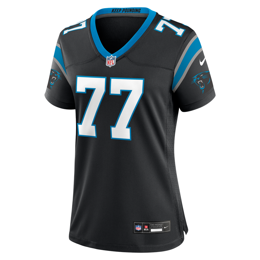 Luke Fortner Carolina Panthers Women's Team Game Jersey - Black