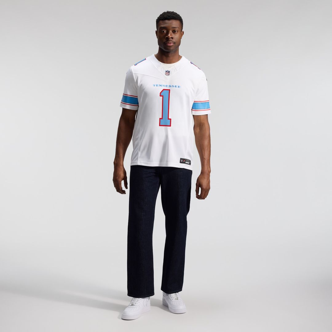 Cameron Ward Tennessee Titans Vapor F.U.S.E. Stitched Limited Jersey - Light Blue