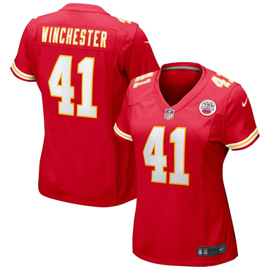 James Winchester Kansas City Chiefs Women's Game Jersey - Red