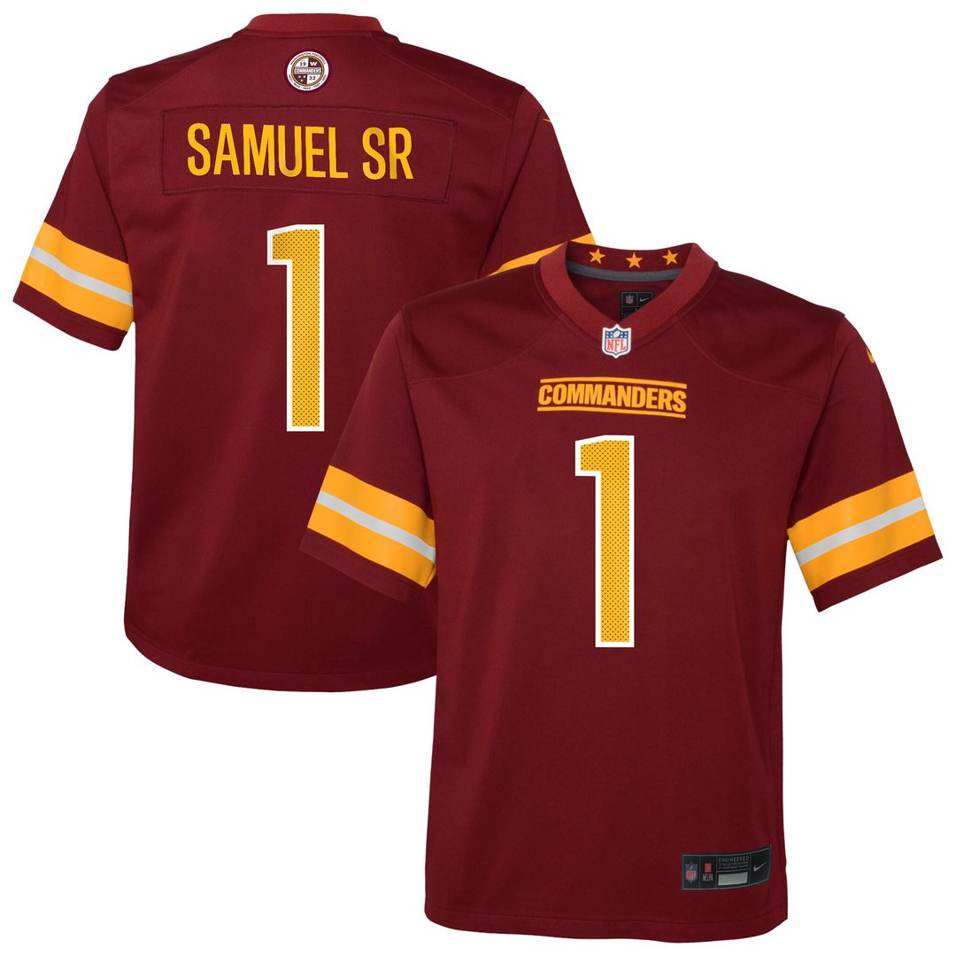 Deebo Samuel Sr Washington Commanders Youth Team Game Jersey - Burgundy