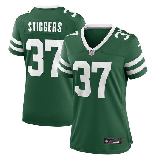 Qwan'tez Stiggers New York Jets Women's Game Jersey - Legacy Green