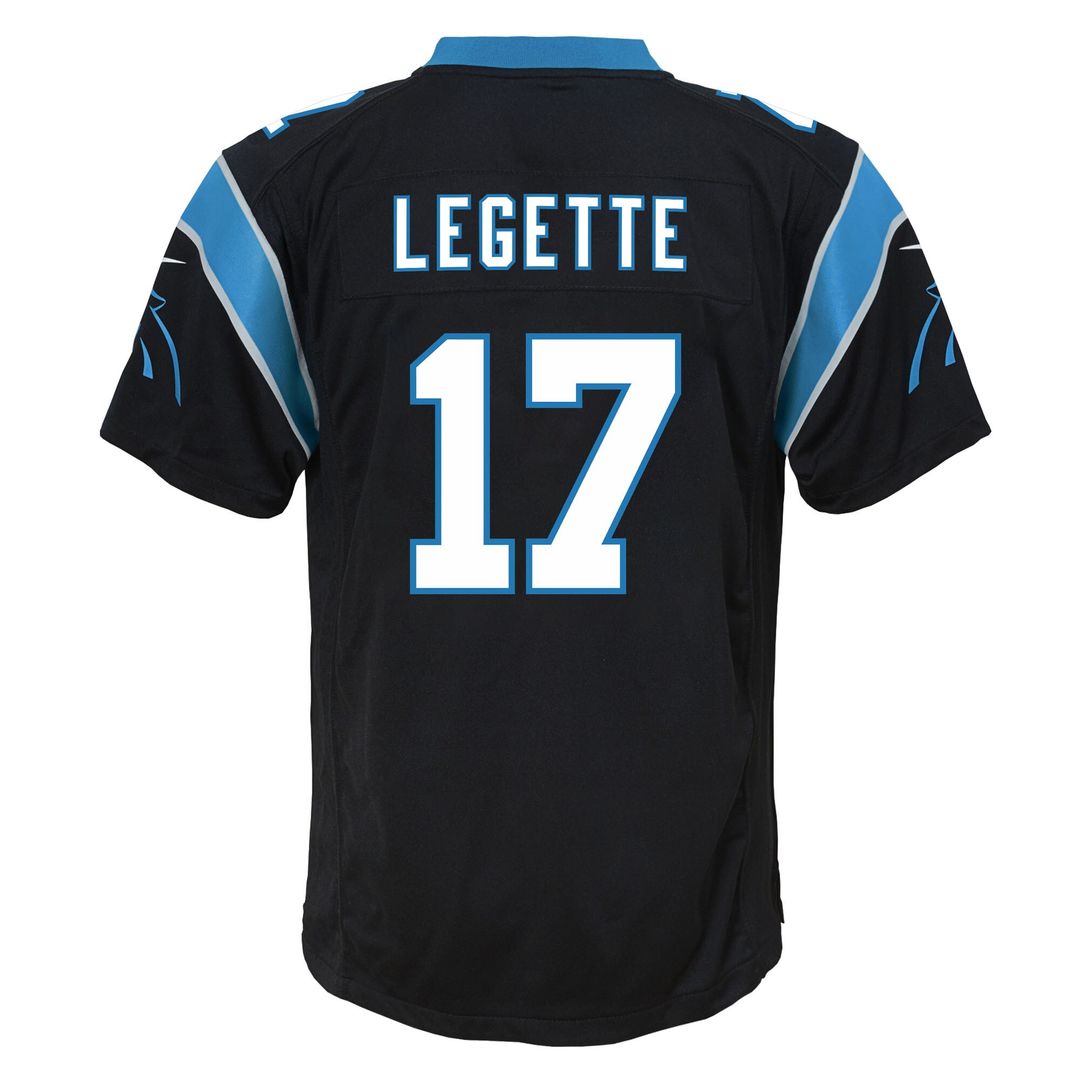 Xavier Legette Carolina Panthers Youth Team Game Jersey - Black