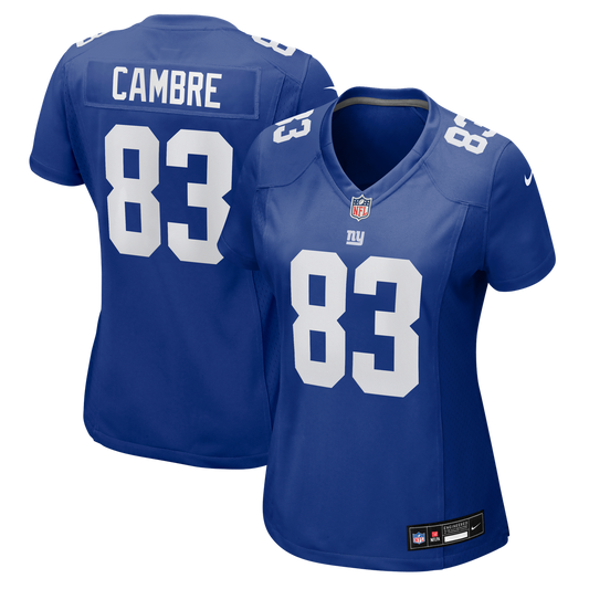 Dalen Cambre New York Giants Women's Team Game Jersey - Royal