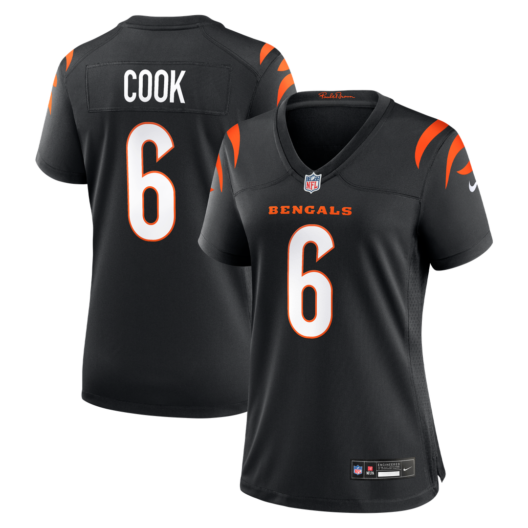 Bryan Cook Cincinnati Bengals Women's Team Game Jersey - Black