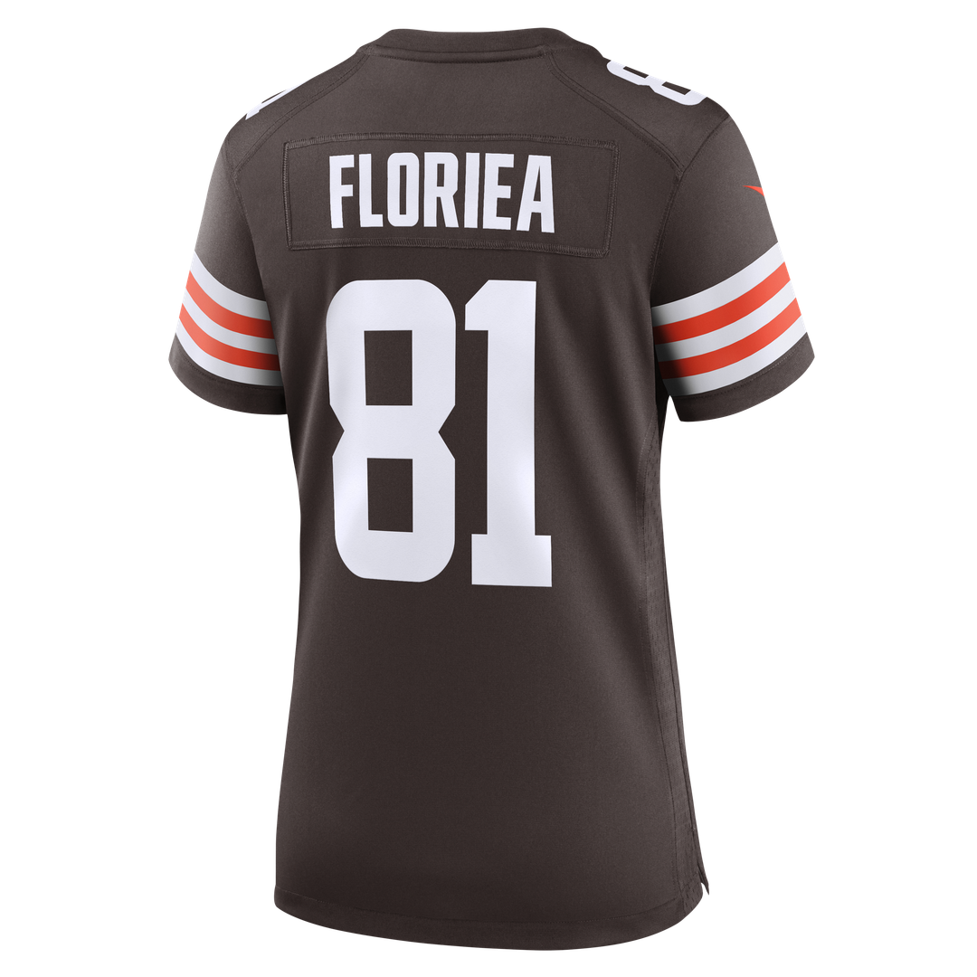 Luke Floriea Cleveland Browns Women's Team Game Jersey - Brown