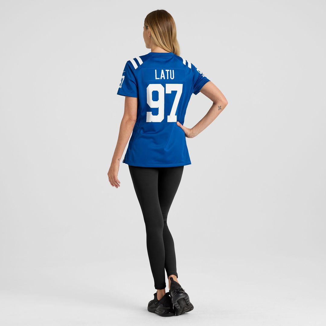 Laiatu Latu Indianapolis Colts Women's Game Jersey - Royal