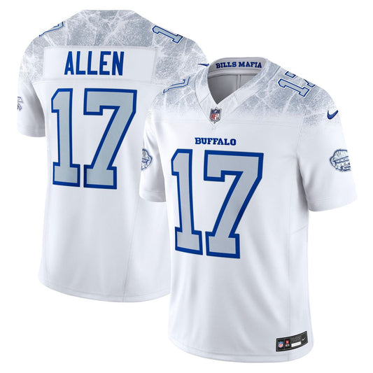 Josh Allen Buffalo Bills 2025 Rivalries Collection Stitched Limited Jersey - White