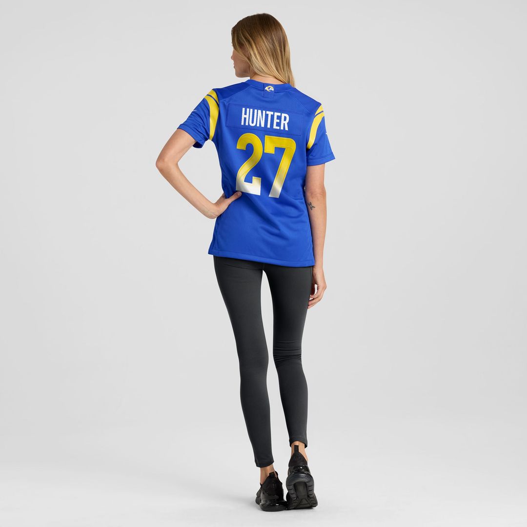 Jarquez Hunter Los Angeles Rams Women's Team Game Jersey - Royal