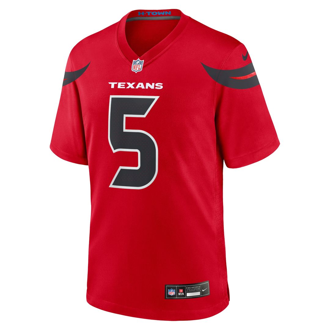 Jalen Pitre Houston Texans Game Jersey - White