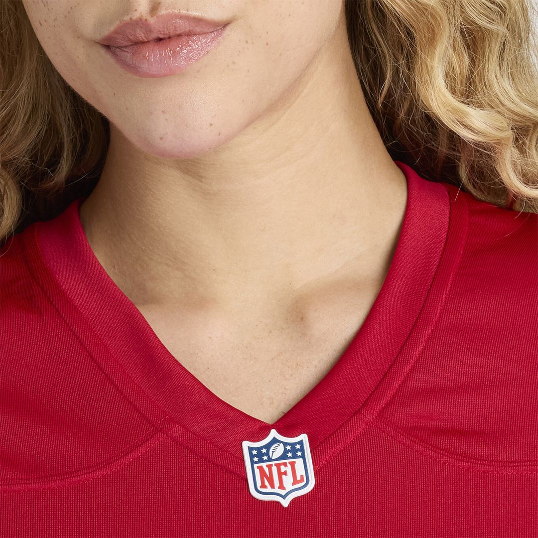 Mac Jones San Francisco 49ers Women's Team Game Jersey - Scarlet