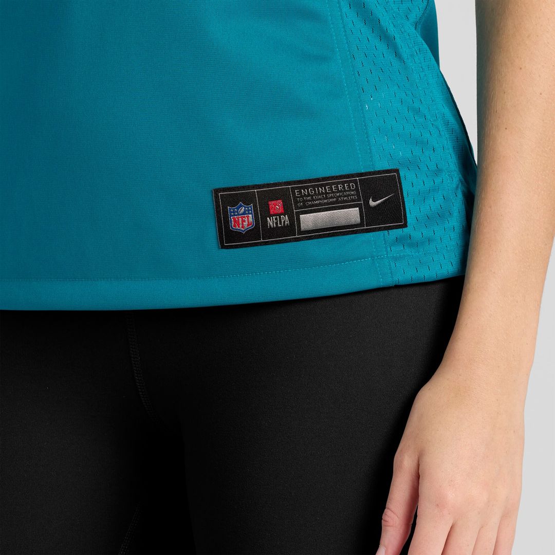 Travis Hunter Jacksonville Jaguars Women's Team Game Jersey - Teal