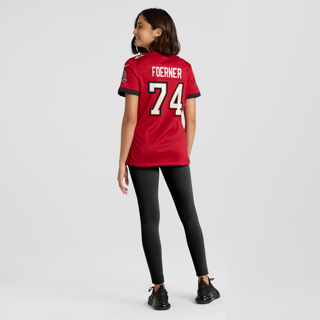 Marshall Foerner Tampa Bay Buccaneers Women's Team Game Jersey - Red