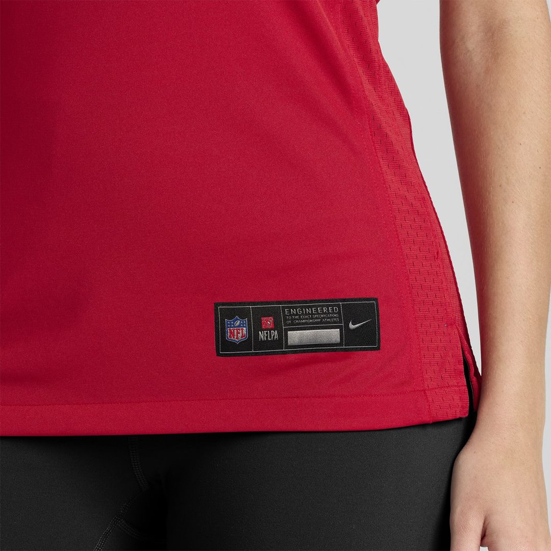 Mac Jones San Francisco 49ers Women's Team Game Jersey - Scarlet