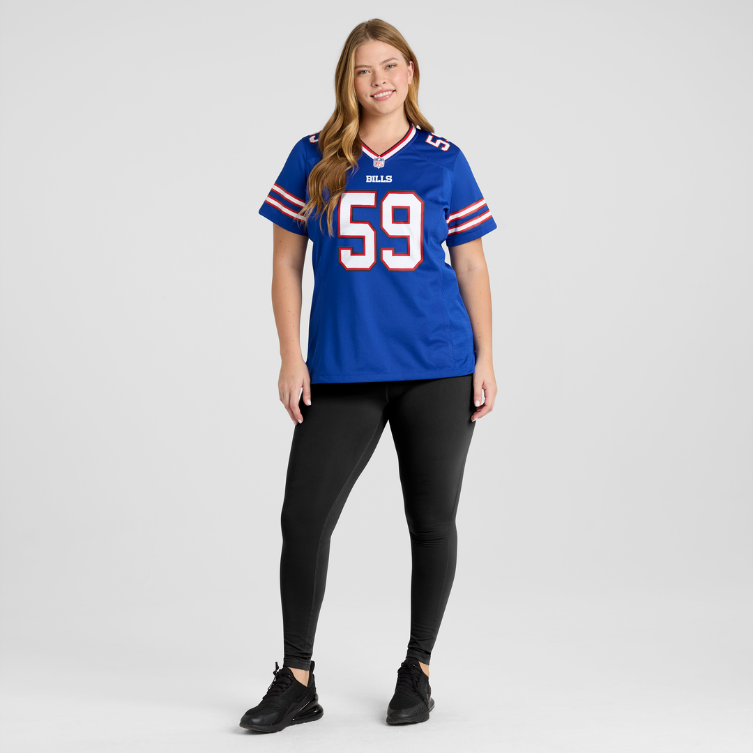 Shaq Lawson Buffalo Bills Women's Team Game Jersey - Royal