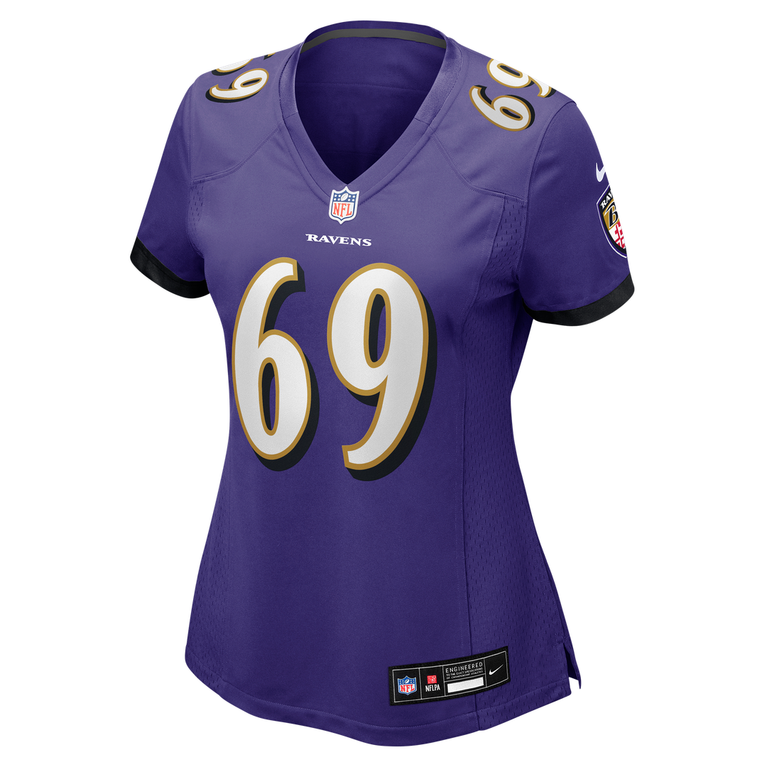 Josh Tupou Baltimore Ravens Women's Team Game Jersey - Purple