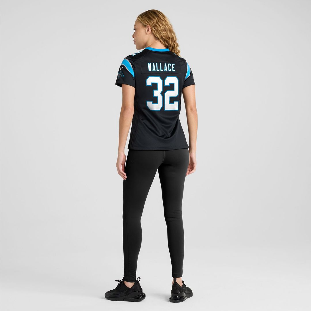 Trevin Wallace Carolina Panthers Women's Team Game Jersey - Black