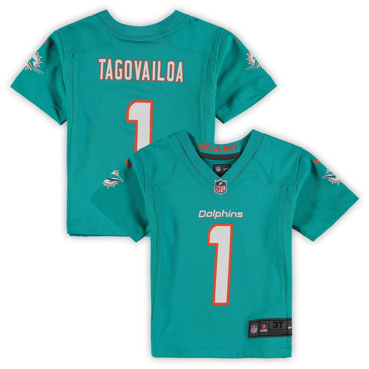 Tua Tagovailoa Miami Dolphins Toddler Game Jersey - Aqua