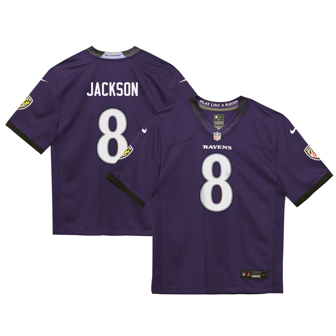 Lamar Jackson Baltimore Ravens Preschool Team Game Jersey - Purple