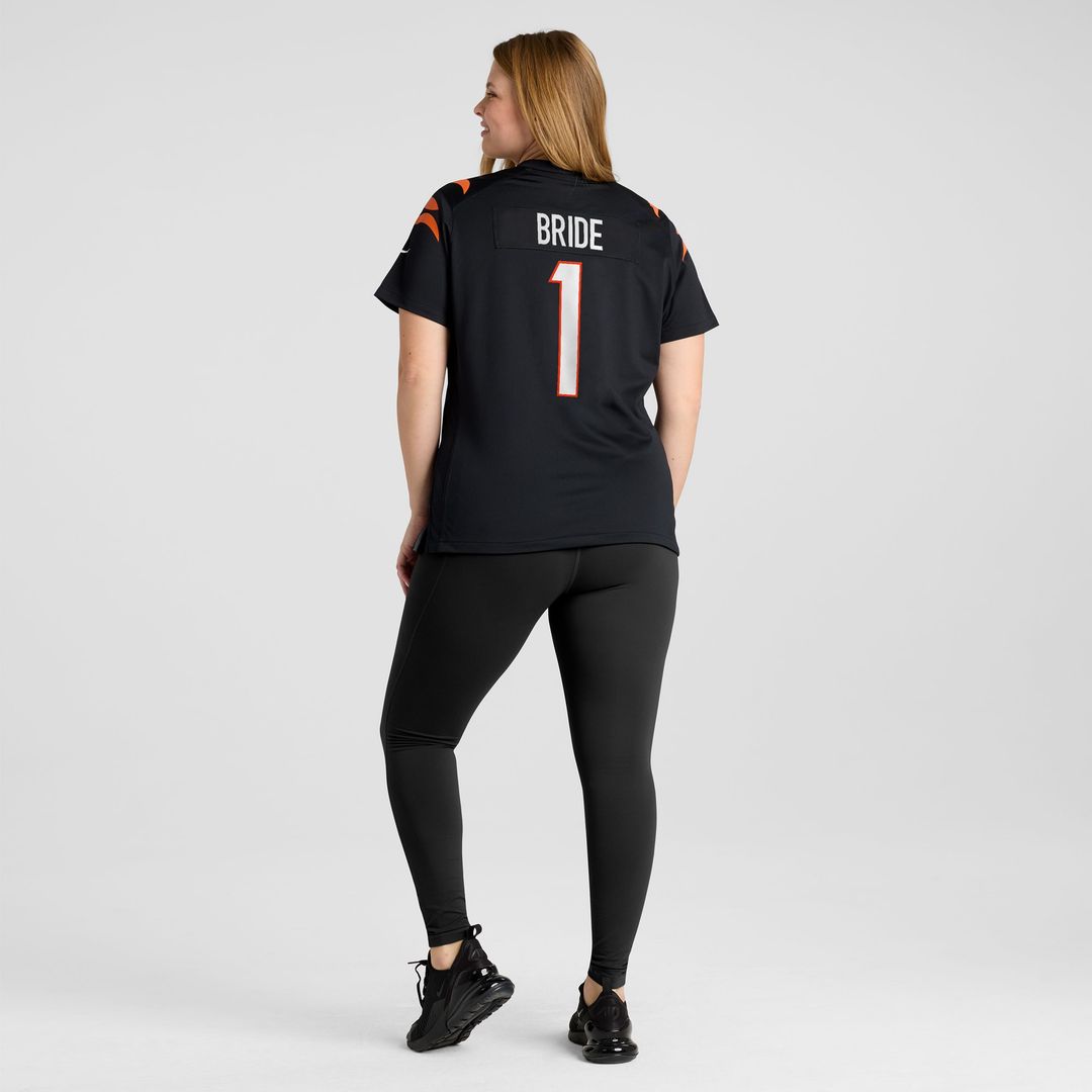 Number 1 Bride Cincinnati Bengals Women's Game Jersey - Black