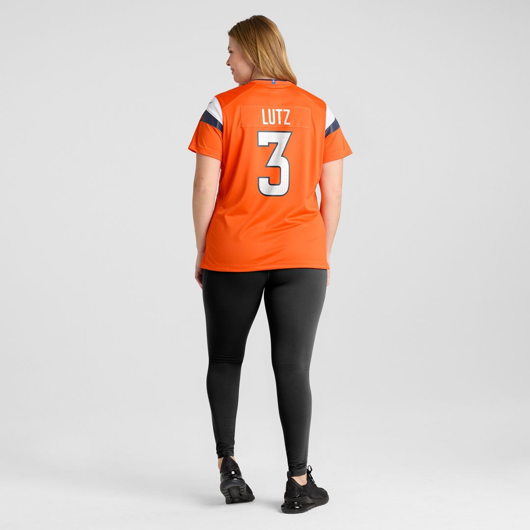 Wil Lutz Denver Broncos Women's Team Game Jersey - Orange