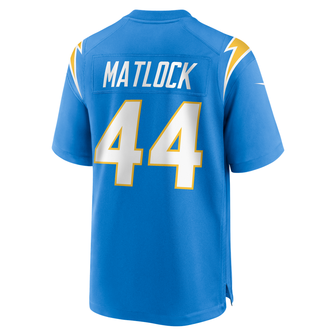 Scott Matlock Los Angeles Chargers Team Game Jersey - Powder Blue