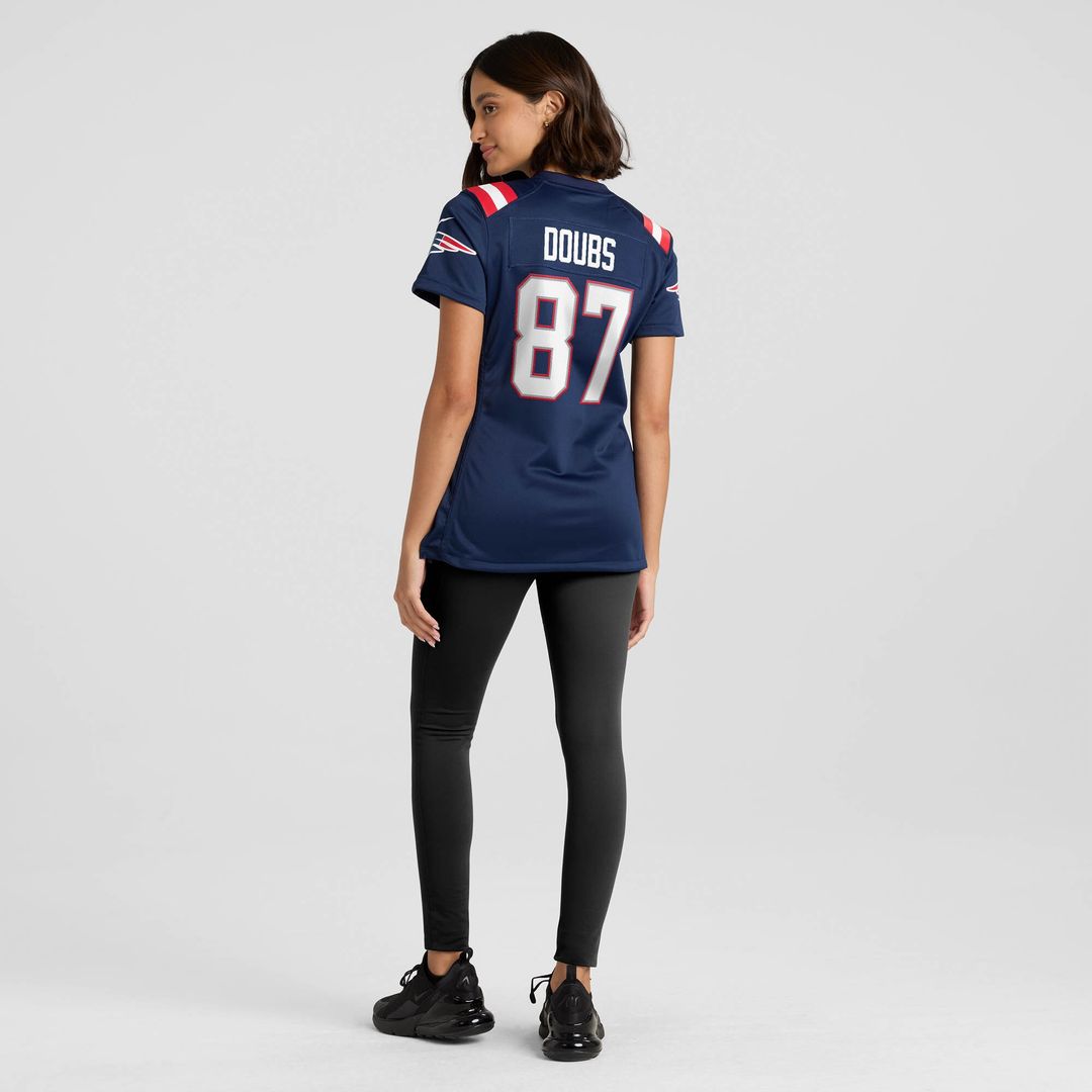 Romeo Doubs New England Patriots Women's Game Jersey - Navy