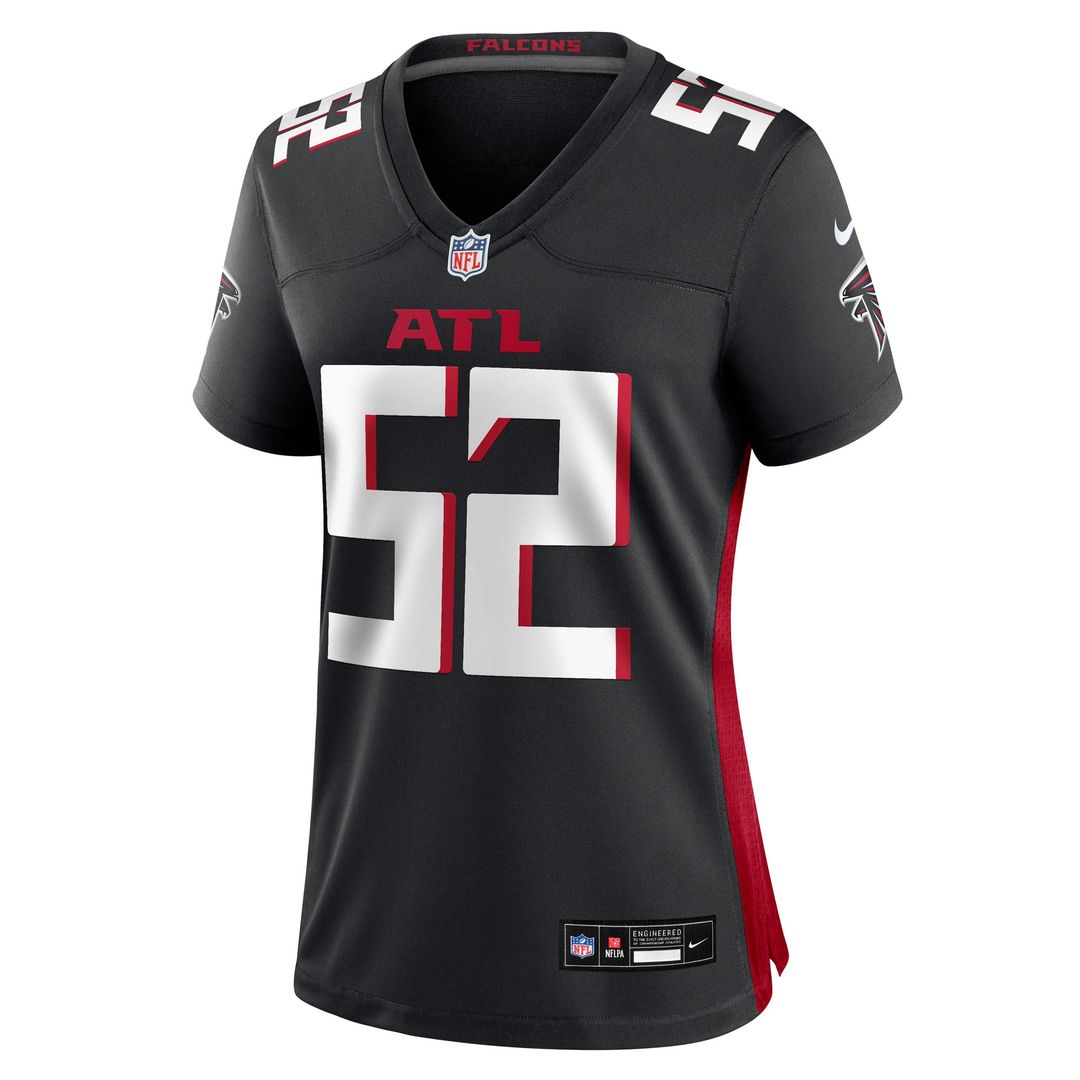 Jovaughn Gwyn Atlanta Falcons Women's Team Game Jersey - Black