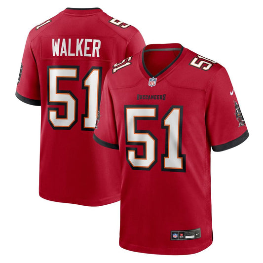 David Walker Tampa Bay Buccaneers Team Game Jersey - Red