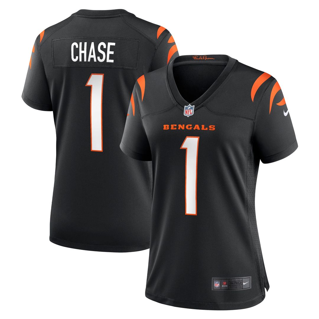 Ja'Marr Chase Cincinnati Bengals Women's Game Jersey - Black