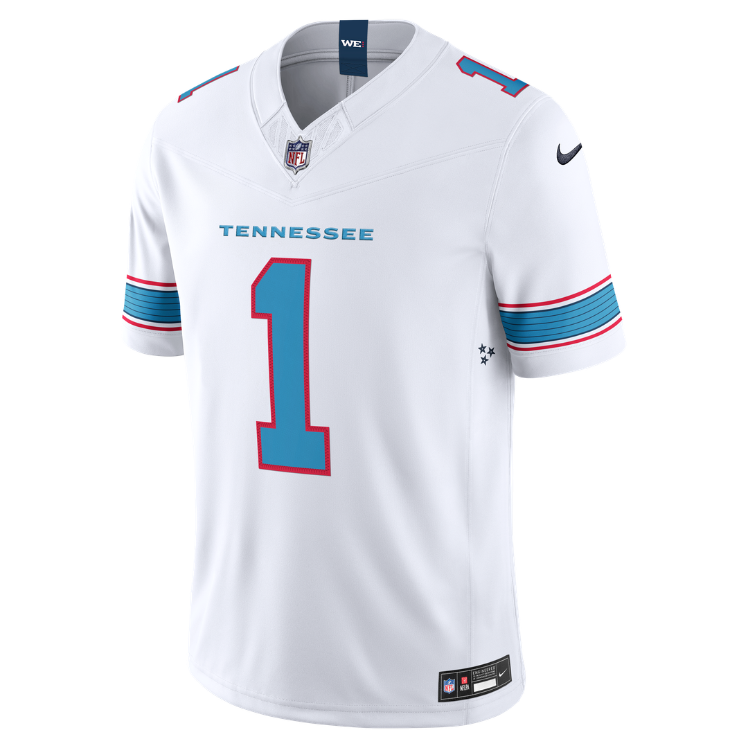 Cameron Ward Tennessee Titans Vapor F.U.S.E. Stitched Limited Jersey - Light Blue
