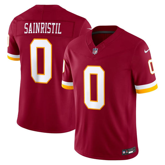 Mike Sainristil Washington Commanders Team Vapor F.U.S.E. Stitched Limited Jersey - Burgundy