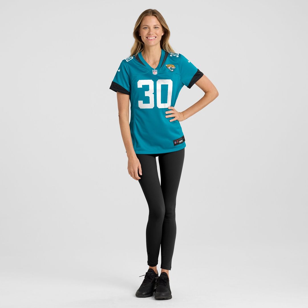 Montaric Brown Jacksonville Jaguars Women's Game Player Jersey - Teal