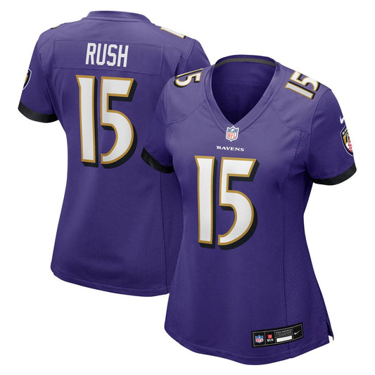 Cooper Rush Baltimore Ravens Women's Team Game Jersey - Purple