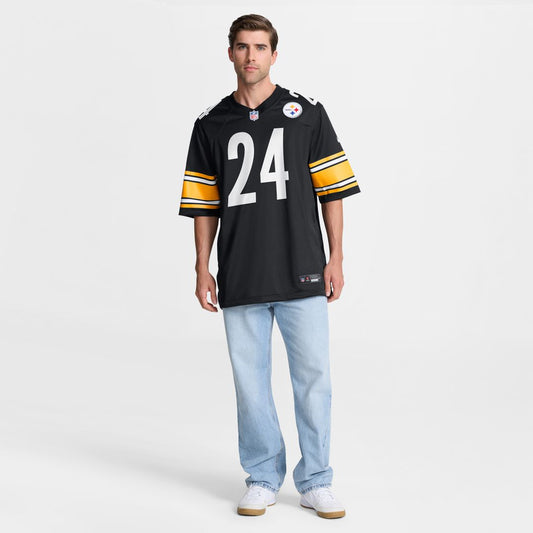 Joey Porter Jr. Pittsburgh Steelers Game Jersey - Black