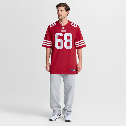 Colton McKivitz San Francisco 49ers Game Jersey - Scarlet