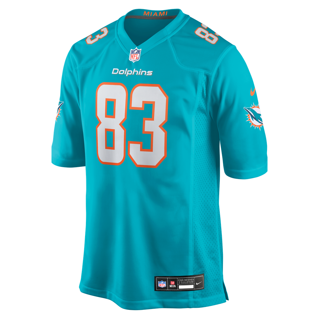 Darren Waller Miami Dolphins Team Game Jersey - Aqua