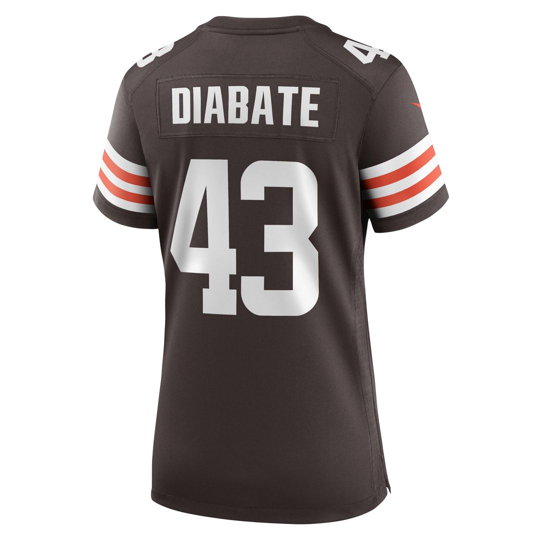 Mohamoud Diabate Cleveland Browns Women's Team Game Jersey - Brown