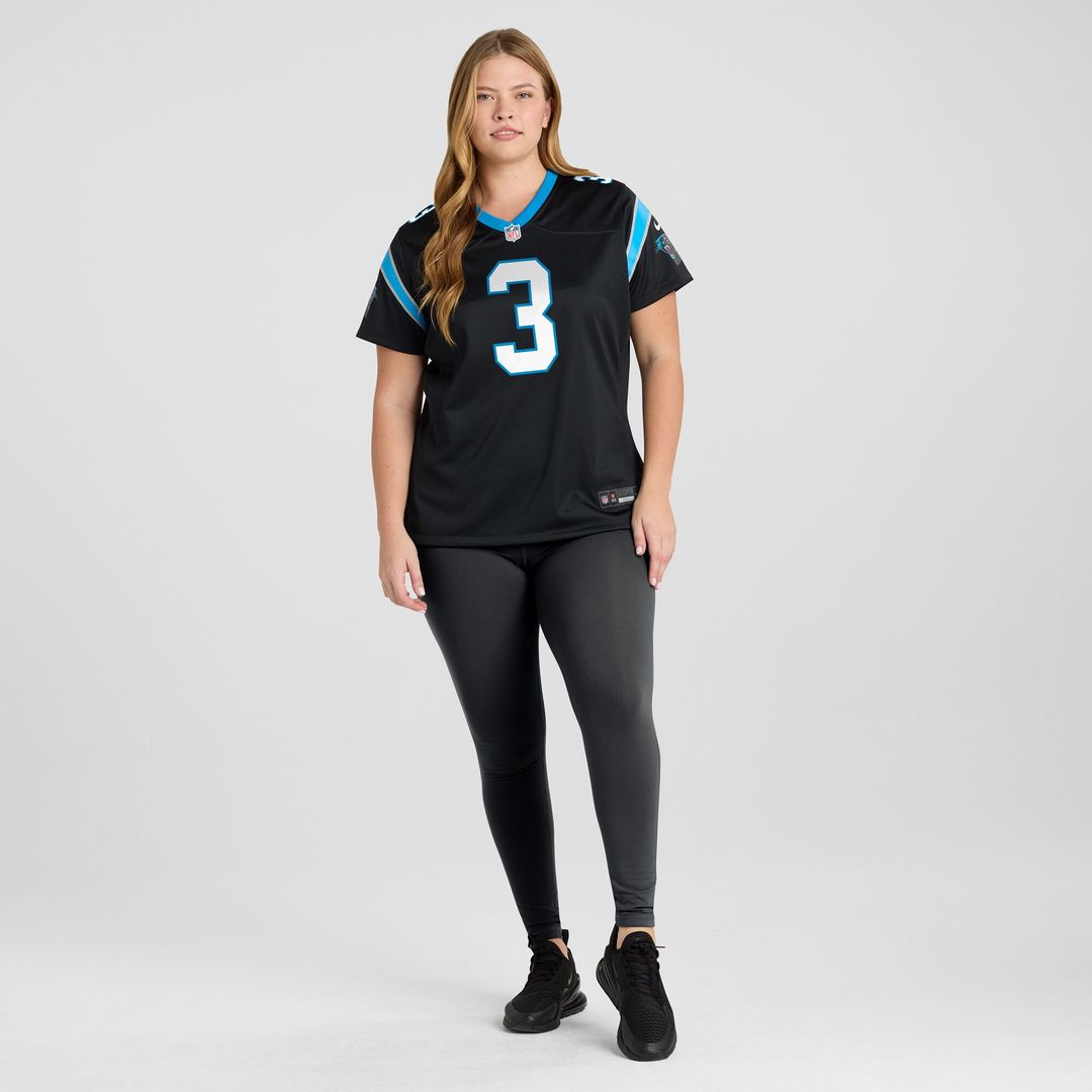 Princely Umanmielen Carolina Panthers Women's Team Game Jersey - Black