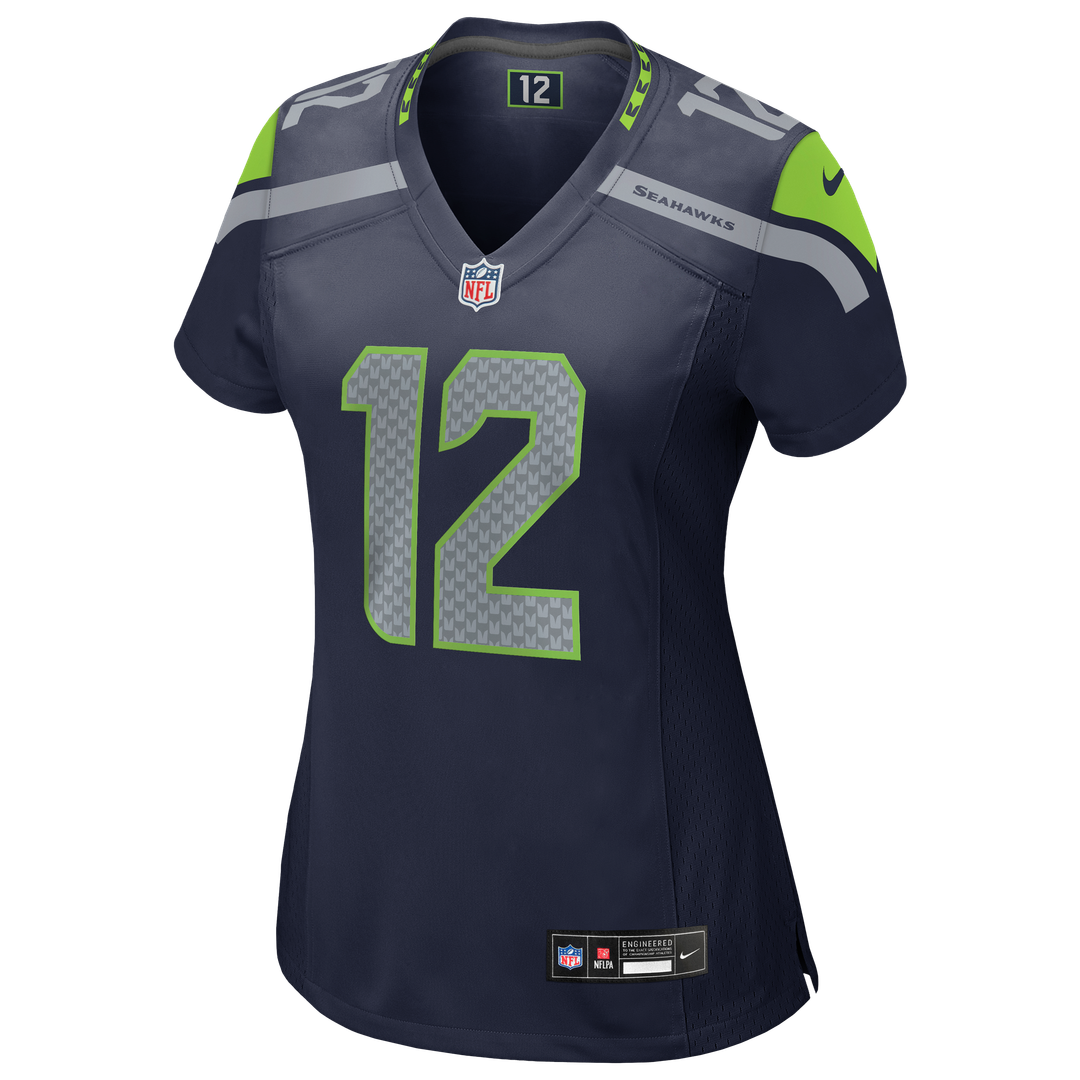 12s Seattle Seahawks Women's Player Jersey - Royal