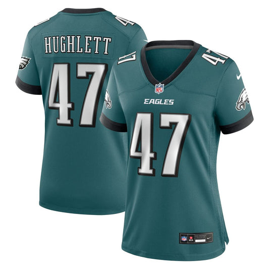 Charley Hughlett Philadelphia Eagles Women's Team Game Jersey - Midnight Green