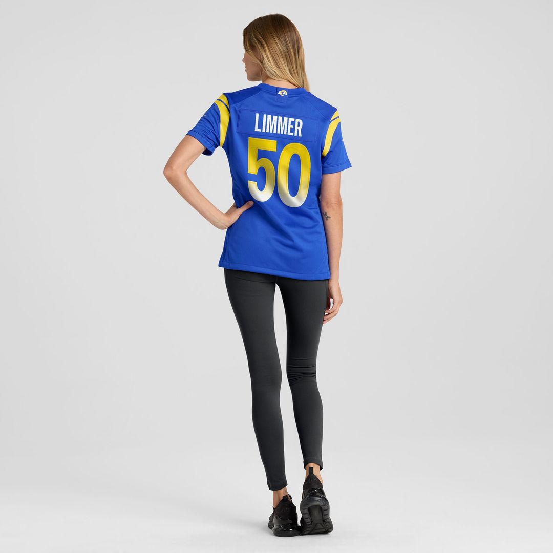 Beaux Limmer Los Angeles Rams Women's Game Jersey - Royal