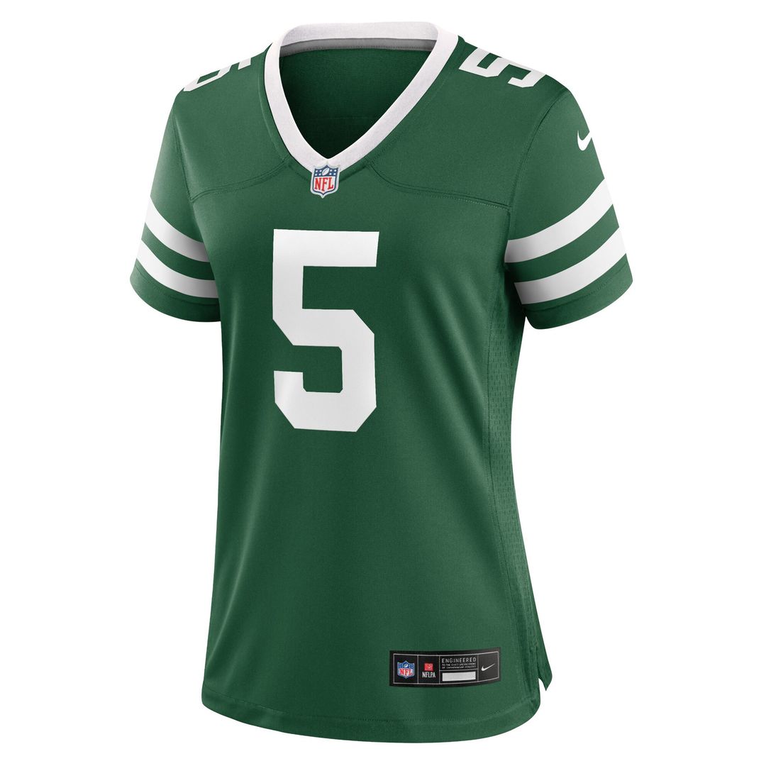 Garrett Wilson New York Jets Women's Game Jersey - Legacy Green