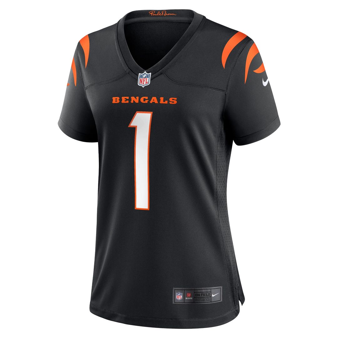 Number 1 Bride Cincinnati Bengals Women's Game Jersey - Black
