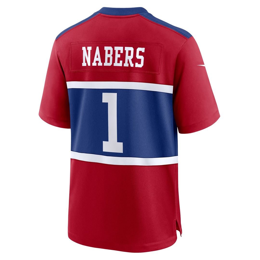Malik Nabers New York Giants Youth Game Jersey - Red