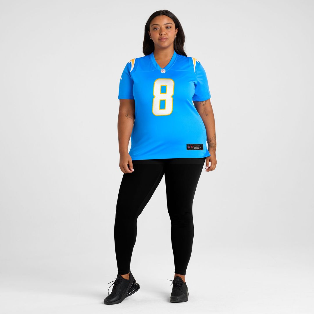 Omarion Hampton Los Angeles Chargers Women's Team Game Jersey - Powder Blue
