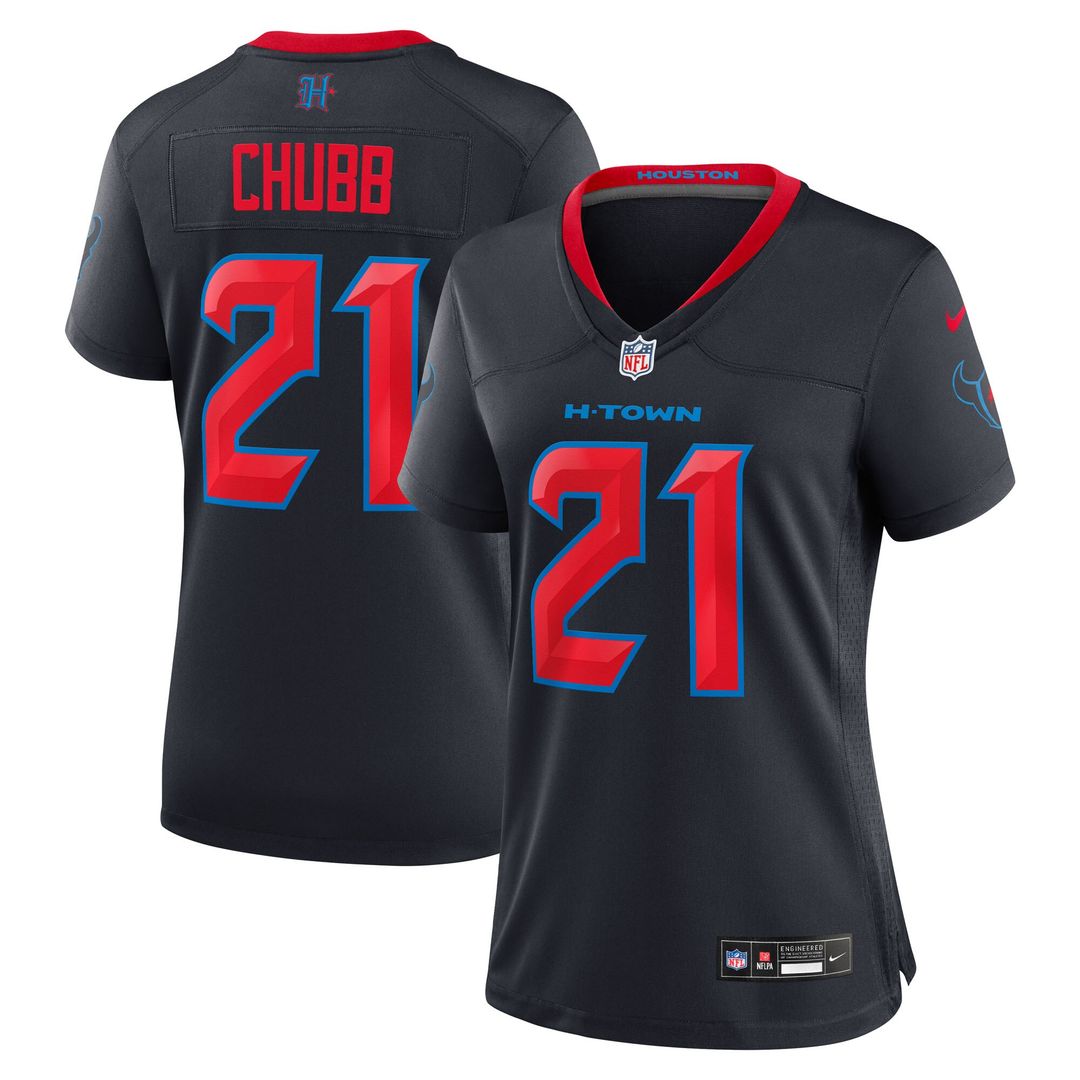 Nick Chubb Houston Texans Women's Game Jersey - Navy