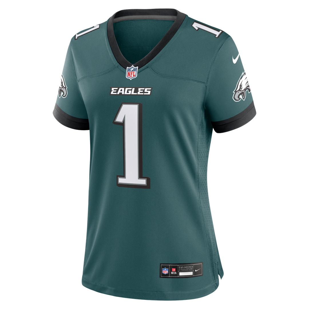 Jalen Hurts Philadelphia Eagles Women's Team Game Jersey - Midnight Green