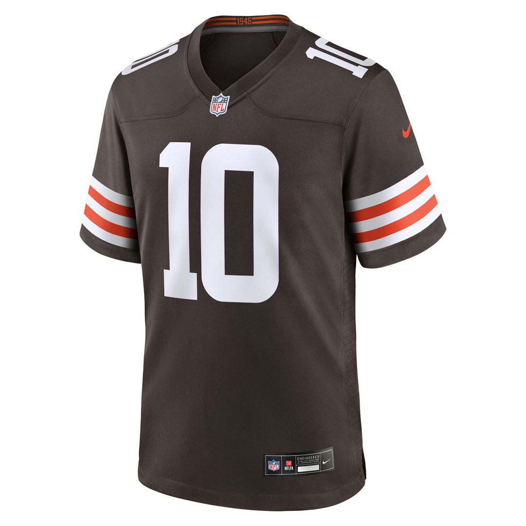 Quinshon Judkins Cleveland Browns 2025 Draft Game Jersey - Brown